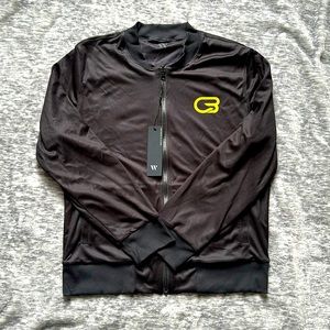 Cyclebar unisex reversible bomber jacket. Black. Medium.